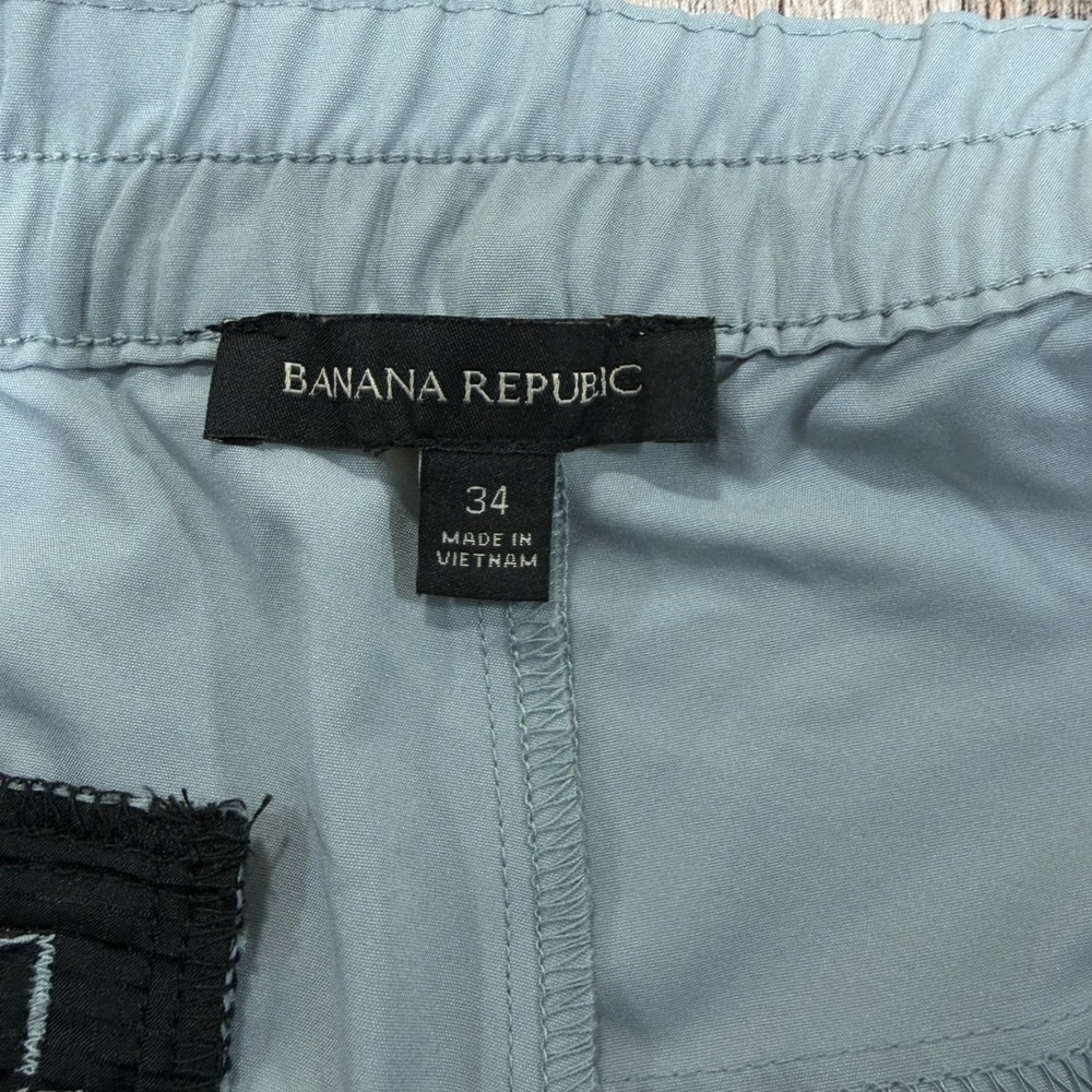 Banana Republic Jogger Pants Mens 34‎ Gray Performance Tapered Techwear Gorpcore - Picture 3 of 10